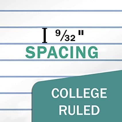 Bulk Loose Leaf Paper, 7200 Sheets, College Ruled Paper, Bulk Filler Paper for Office, 8 x 10.5", 3 Hole Punched, 56 Gsm Thick Paper, 48 Pack, 150 Sheets/Pack, Bulk Notebook Paper for School
