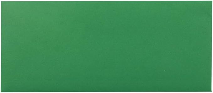 JAM PAPER #10 Business Colored Envelopes - 4 1/8 x 9 1/2 - Green Recycled - Bulk 500/Box