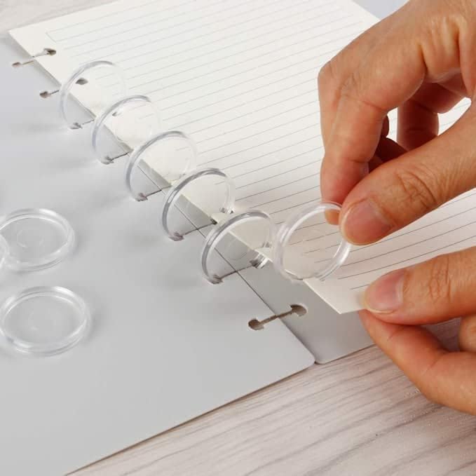 Discbound Expansion Discs, 1.1 Inch, Suitable for Customized Discbound Notebooks Planners Journals Scrapbooking, Fits All Disc Bound Planner Systems, Plastic, Clear Pack of 11