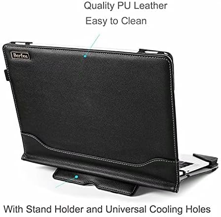 Laptop Case Cover Compatible with Dell Inspiron 13 5310 5391 5300 5301 13.3 inch Laptop Notebook Sleeve PU Leather Stand Hard Protective Skin