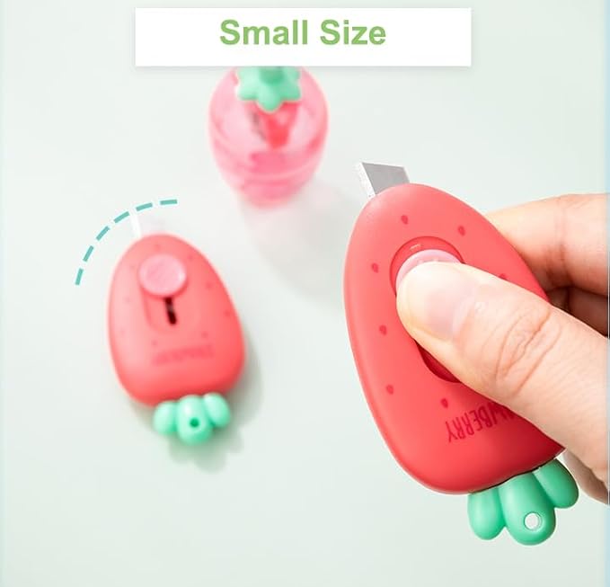 Mini Box Cutter, Retractable Utility Knife for Letter Opening, Office, School, Crafts