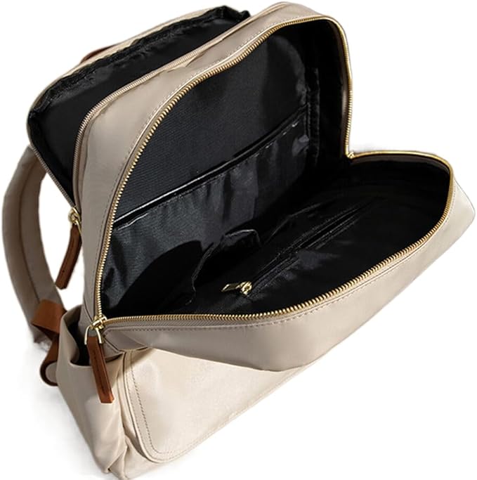 Versatile Oxford Cloth Women's Backpack - Minimalist Design for Daily Commute, Laptop Storage, and More! (ligth Grey)