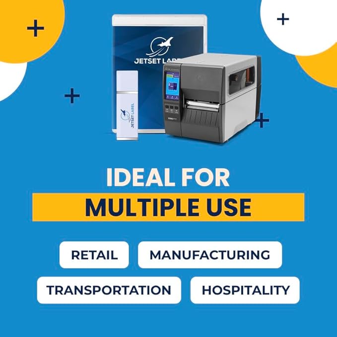 Zebra ZT231 (Zebra ZT230 Replacement) | Thermal Transfer & Direct Thermal 203 DPI | ZT23142-T01000FZ | USB, Serial, Ethernet, Bluetooth Connectivity, Tear Bar | Jetset Software Included
