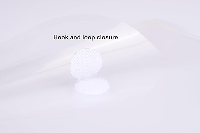 8.5 x 11 Vertical Clear Letter Sized Plastic Envelopes Document File Storage Holder 10 Pack Hook Loop Closure