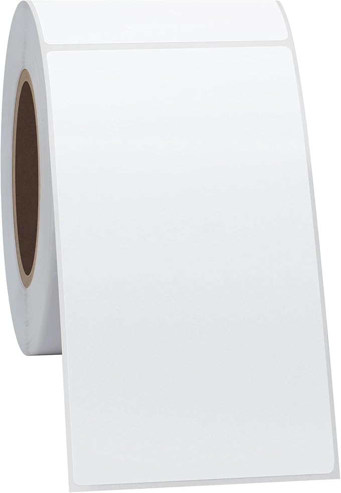 Hybsk 2.25x4 inch Direct Thermal Labels for Barcodes, Address, Compatible with Rollo Label Printer & Zebra Desktop Printers (2.25"x4",4 Rolls White)