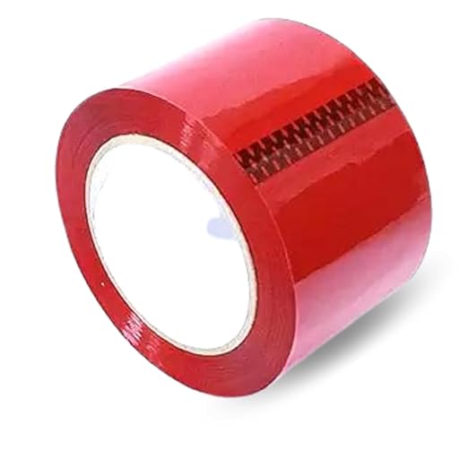 Heavy Duty Packaging Color Tape for Shipping,Packing and Moving 2" Wide x 2.0 Mil Thick -110 Yrd Roll -Acrylic Adhesive Tape for Box Sealing. (36 Rolls, Red, 2" Wide x 110 yds)