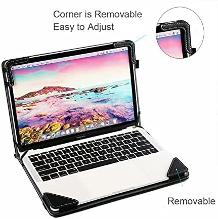 Laptop Case Cover Compatible with Dell Inspiron 13 5310 5391 5300 5301 13.3 inch Laptop Notebook Sleeve PU Leather Stand Hard Protective Skin