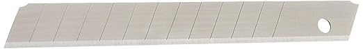 Amazon Basics 9mm (13 Point), Carbon Steel Snap Off Blades, 100 pack, Silver