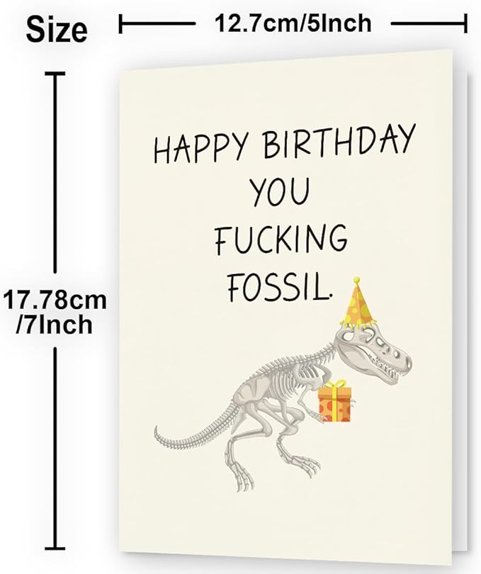 Funny Birthday Card for Men, Husband | Humorous & Unique Birthday Gifts & Decorations