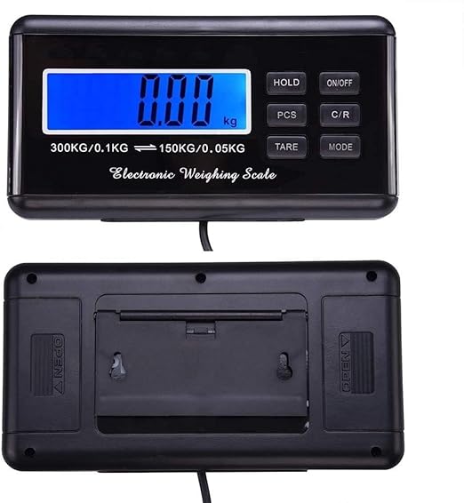 660lbs Postal Scale LCD Digital Scale Floor Platform Scale 300kg Capacity for Shipping Weighing