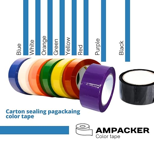 Heavy Duty Packaging Color Tape for Shipping,Packing and Moving 2" Wide x 2.0 Mil Thick -110 Yrd Roll -Acrylic Adhesive Tape for Box Sealing. (36 Rolls, Yellow, 2" Wide x 110 yds)