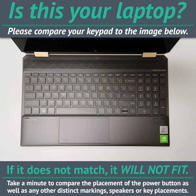 MightySkins Skin for HP Spectre x360 15" (2020) - Black Wall | Protective, Durable, and Unique Vinyl Decal wrap Cover | Easy to Apply, Remove, and Change Styles | Made in The USA