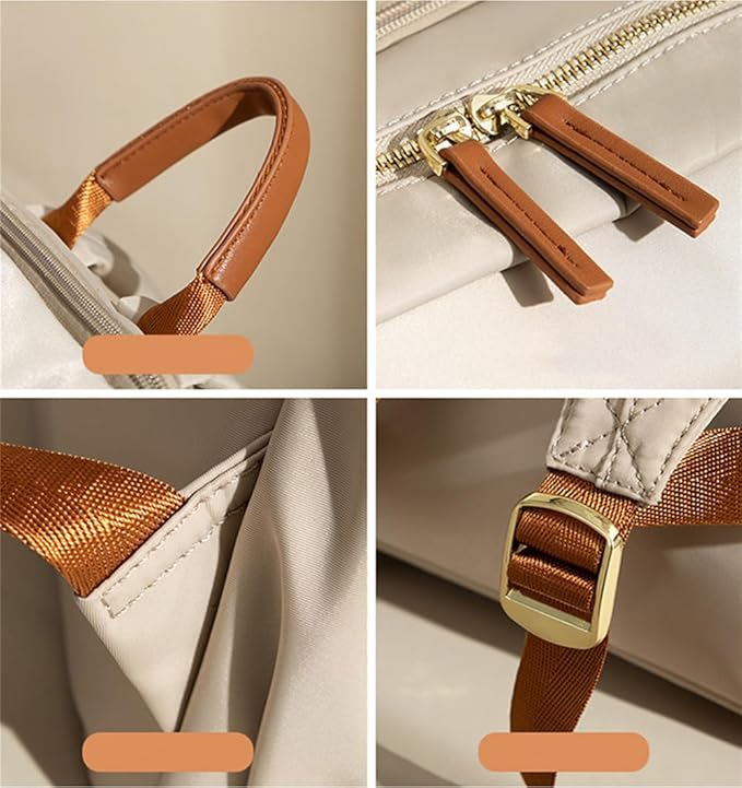 Versatile Oxford Cloth Women's Backpack - Minimalist Design for Daily Commute, Laptop Storage, and More! (ligth Grey)