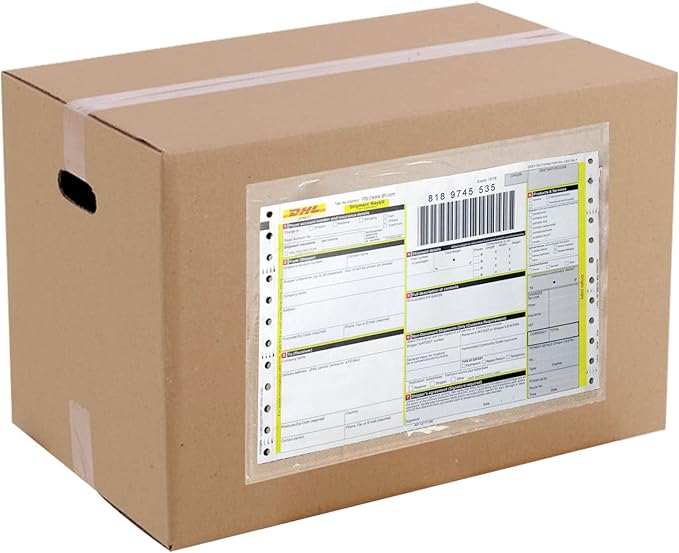 RyhamPaper Packing List Envelopes, Clear 6” x 9” Self Adhesive Shipping Labels Envelope Pouches (500 PCS)