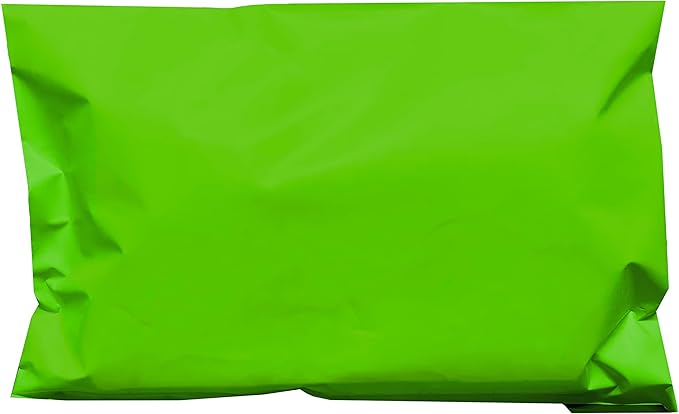 Colored Poly Mailers Pack of: (Green, 6" x 9" pack of 1000) Be creative with your packaging with Colored mailers