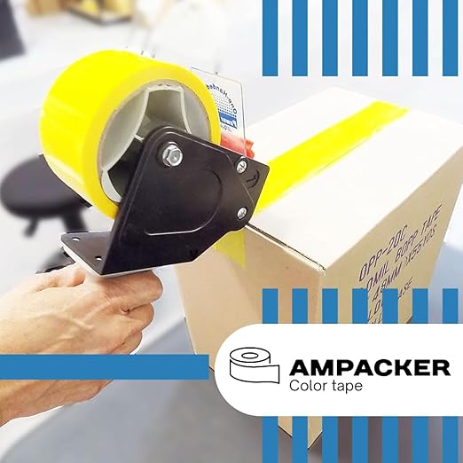 Heavy Duty Packaging Color Tape for Shipping,Packing and Moving 2" Wide x 2.0 Mil Thick -110 Yrd Roll -Acrylic Adhesive Tape for Box Sealing. (36 Rolls, Yellow, 2" Wide x 110 yds)