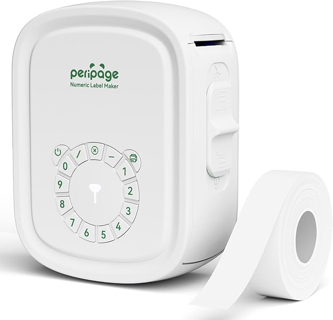 Portable Label Maker Machine P10Pro - Wireless Bluetooth Label Printer with Tape Included, Multiple Templates, Easy to Use for Office and Home Organization, USB Rechargeable๏ผWhite๏ผ