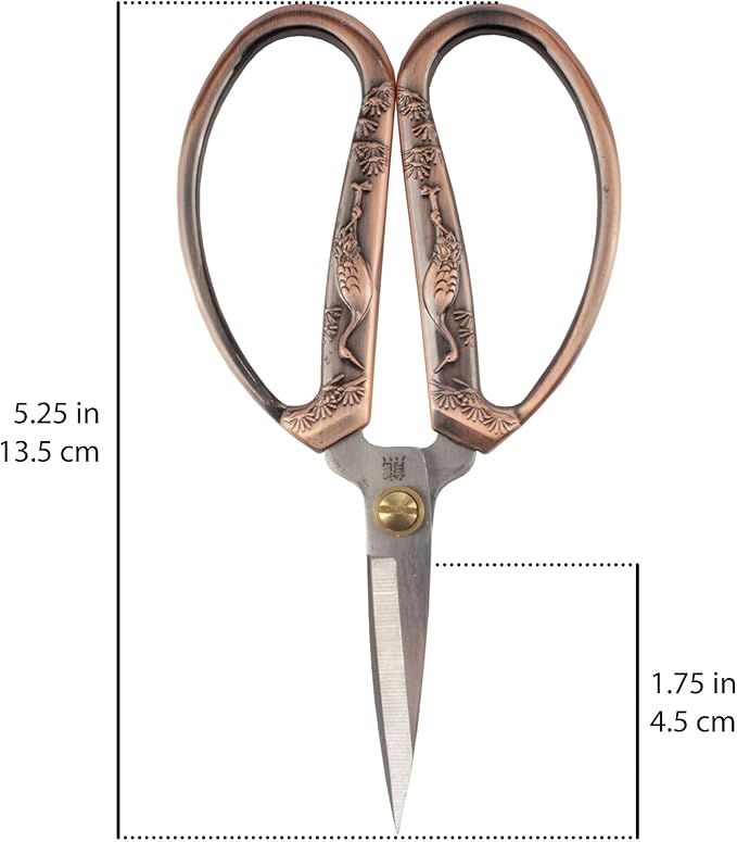 JubileeYarn Crane Motif Small Embroidery Craft Scissors - Assortment - 9 Scissors