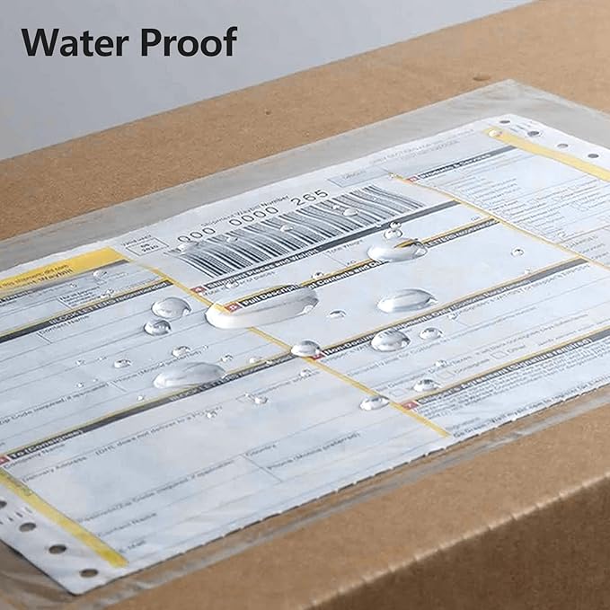 RyhamPaper Packing List Envelopes, Clear 6” x 9” Self Adhesive Shipping Labels Envelope Pouches (500 PCS)