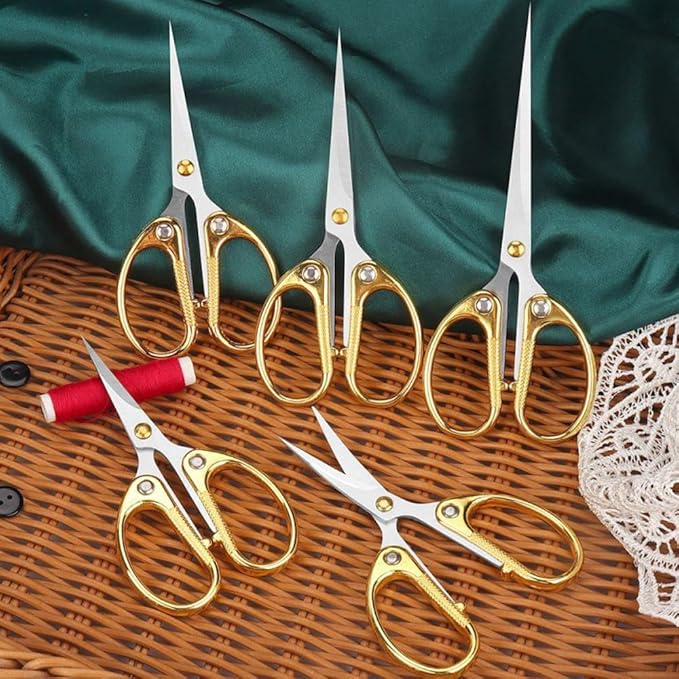 5-inch All Stainless Steel Office Scissors,Ultra Sharp Blade Shears,Sturdy Sharp Scissors for Office Home School Sewing Fabric Craft Supplies Multipurpose Scissors