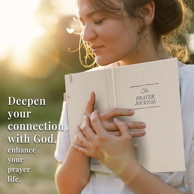 JUBTIC Prayer Journal for Woman, Bible Journal with Verse, 60 Weeks Scripture, Faith & Devotional Journal, Christian Planner, Bible Study Notebooks for Note Taking, Religious Christian Gifts for Women
