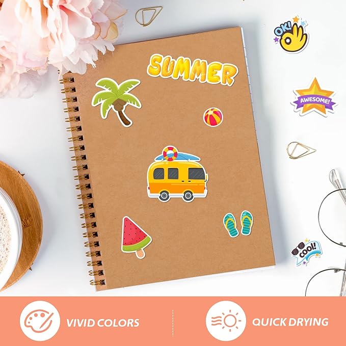 HTVRONT Printable Vinyl for Inkjet & Laser Printer - 10 Sheets 100 g Glossy White Printable Vinyl Sticker Paper Vivid Color Dries Quickly, 8.5"x11" Tear Resistant Printer Sticker Paper
