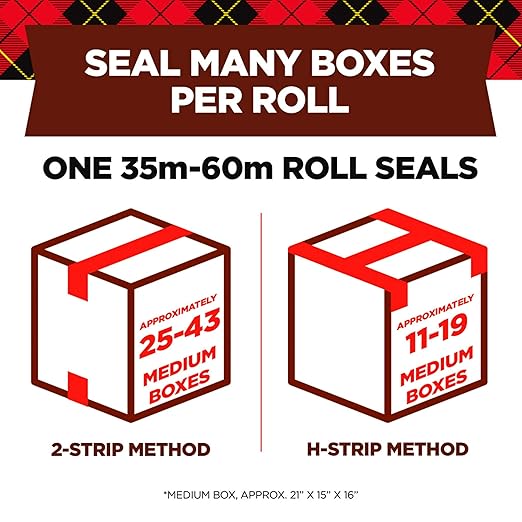 Scotch Greener Commercial Grade Shipping Packaging Tape, 1.88"x 49.2 yd, Great for Packing, Shipping & Moving, 6 Rolls (3750G-6)
