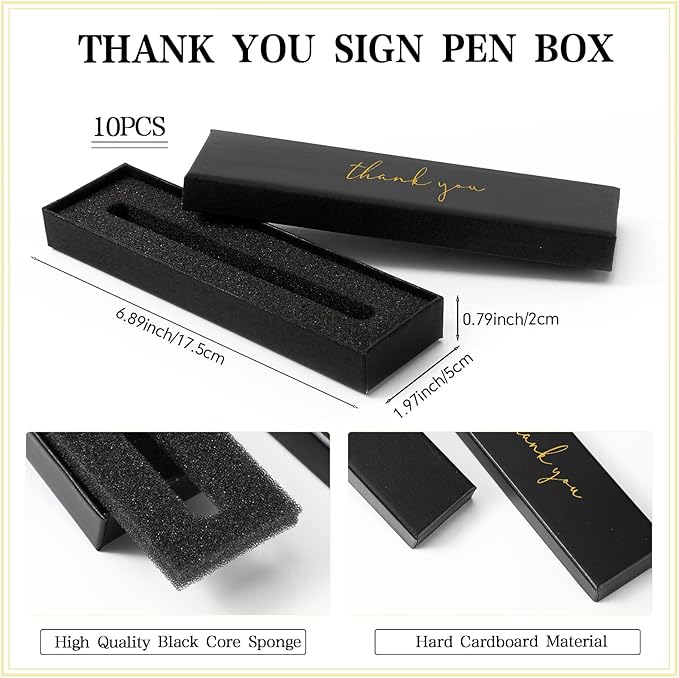 PerKoop 10 Set Thank You Gifts Inspirational Ballpoint Pens with Gift Boxes Bulk Appreciation Party Favors for Employee Coworker Staff Team Friends Office Supplies(Macaron,Proud)