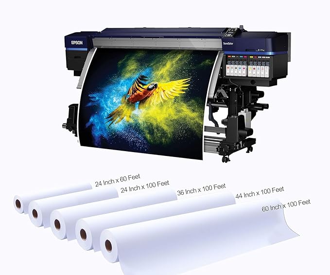 Premium Polyster Matte Canvas Roll, Quick Dry, Wide Format Inkjet Printer Compatible, Perfect for Fine Art, Photography, Giclée Printing, Archival Quality Prints. (44"x100' 290gsm Polyester 2Rolls)
