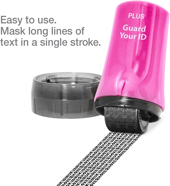 Guard Your ID Advanced Rollers Identity Theft Prevention Security Kits (Pink, Regular 3-Pack)