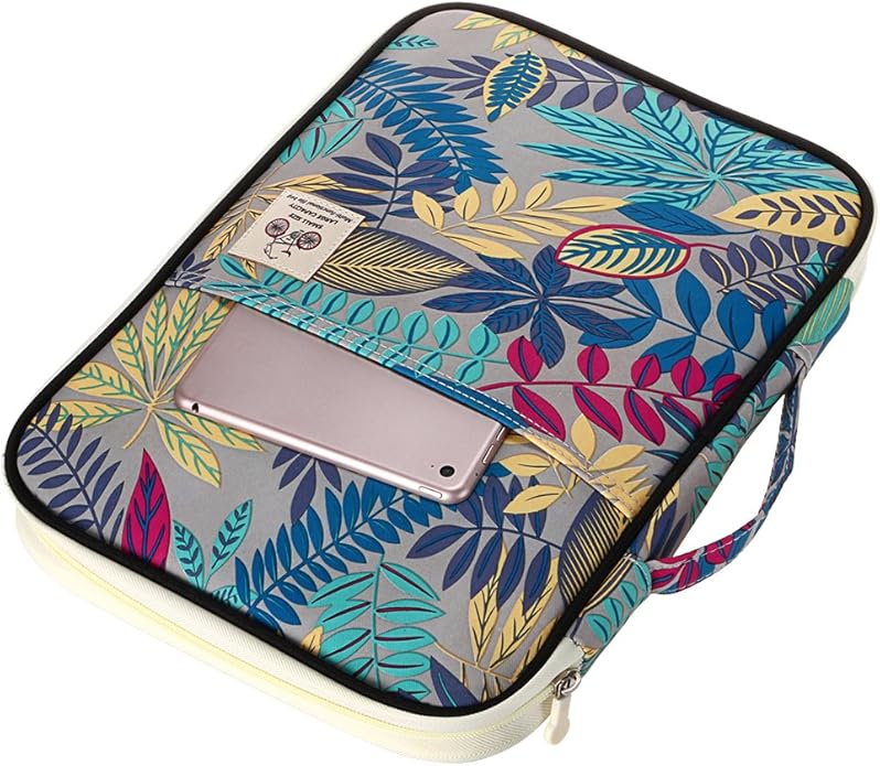 BTSKY New Multi-functional A4 Document Bags Portfolio Organizer-Travel Pouch Zippered Case for Ipads, Notebooks,Documents