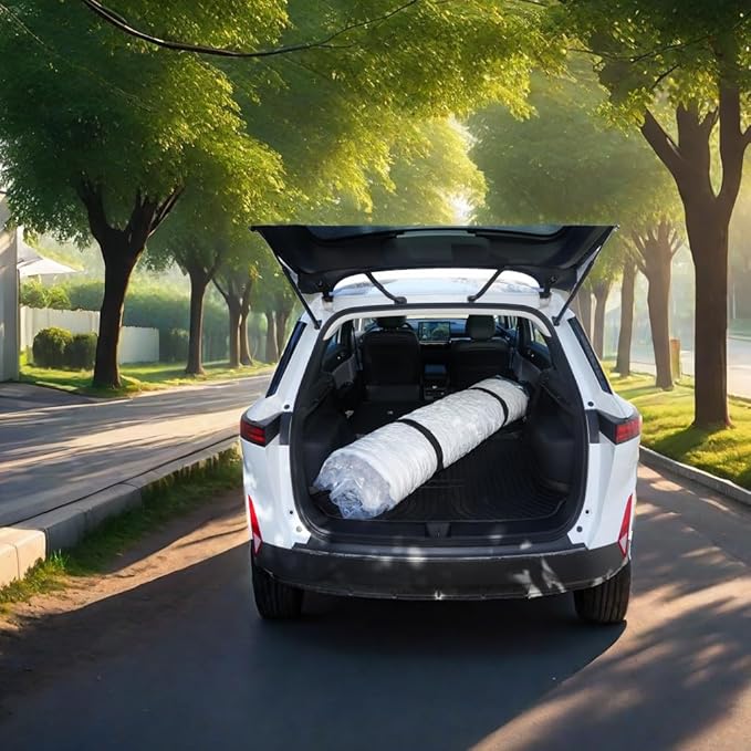 Vacuum Mattress Bag for moving, Vacuum Sealed Bags for Mattress Storage, Mattress Compression Bag, Foam and Latex Mattress Vacuum Bag with Straps(KING. CAL-KING)