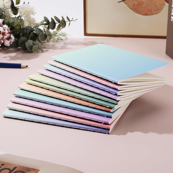 Ddaowanx Small Lined Notepads, Bulk Cute Mini Journals,3.5 x 5.5 Inches,72 Pages, Pocket Notebooks Set Colorful Cover Notebooks for Kids, Party Favors (30)