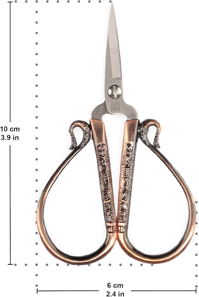 JubileeYarn Classic Chinese Small Embroidery Craft Scissors - Silver - 1 Scissor
