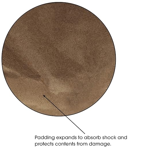 Aviditi Kraft Self-Seal Padded Mailers, #4, 9 1/2" x 14 1/2", Kraft Brown, Peel and Seal Closure, Fiber Cushioned Envelopes for Protecting Items During Shipping and Mailing, Case of 100
