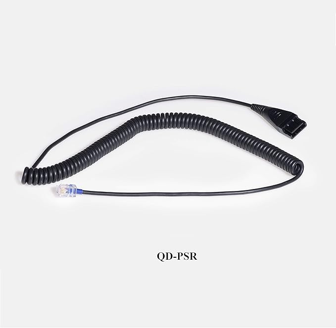 Noise Canceling Call Center Headset Compatible with Polycom Allworx IP Phones | Comes with 2 Quick Disconnect Cord | Flexible Microphone Boom | HD Voice Quality | Comfortable