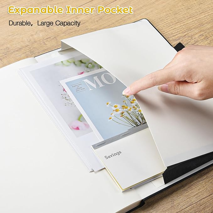 Blank Notebook, Hardcover Sketch Book, 8.5" x 11" Large Blank Journal, No Bleed Thick Paper Sketchbook for Drawing, Unlined Notebook Journal for Women Men, A4 Leather Sketchbook, Lay Flat, Yellow