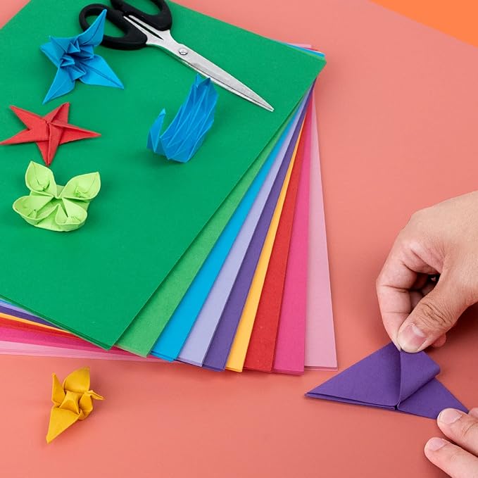 300 Sheets Colored Cardstock Bulk, 30 Assorted A4 Cardstock Paper 250gsm Colorful Card Stock, 8.3 x 11.7 Thick Double Sided Printed Cardstock for DIY Art Craft Scrapbooking Making School Party