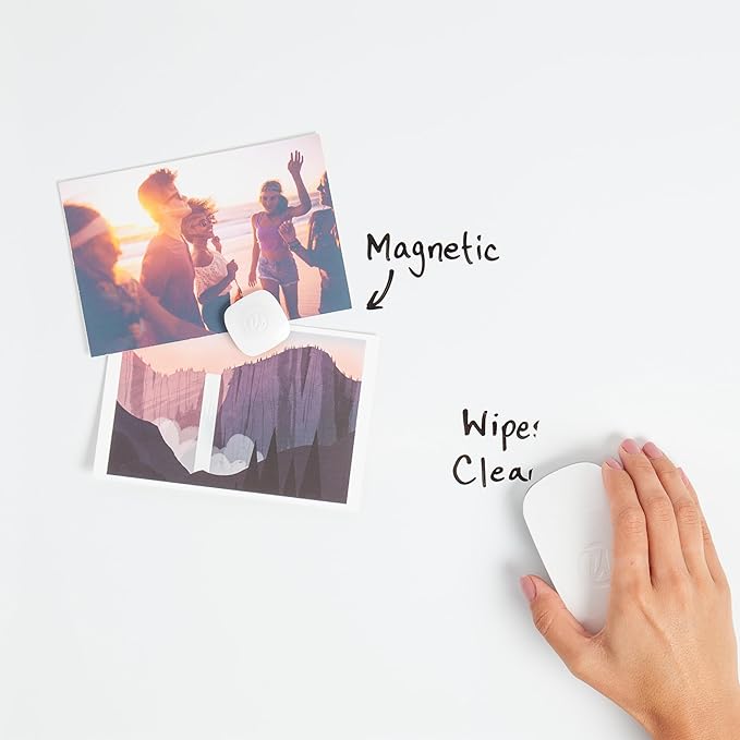 U Brands Contempo Magnetic Dry Erase Board, 11”x14”, White Modern Frame, Includes Magnet and Marker
