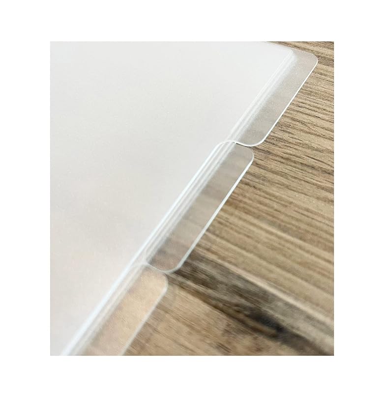 6 Clear Blank Binder Dividers for Discbound Planners Semi-Transparent Junior, (8-Disc Half Letter (5.5 x 8.5 in))