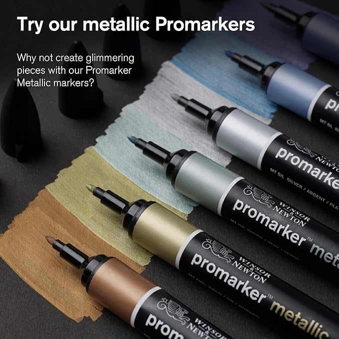 Winsor & Newton ProMarker Set, 12 Count, Essential Colors #1