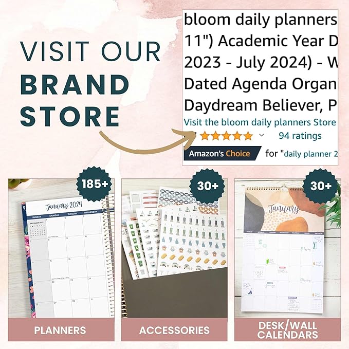 bloom daily planners New Address Book with Alphabetical Tabs - Hardcover Contact Book & Password Book Organizer for Addresses, Phone Numbers & More (6” x 8.25”) - Black & Gold Embroidery