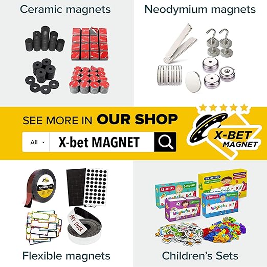 X-bet MAGNET Inkjet-Optimized Printable Magnetic Sheets - 8.5x11, Magnetic Paper for DIY Stickers, Decorations, Labels - Easy to Print, Cut & Create Your Own Magnets (Matte, 5pcs)