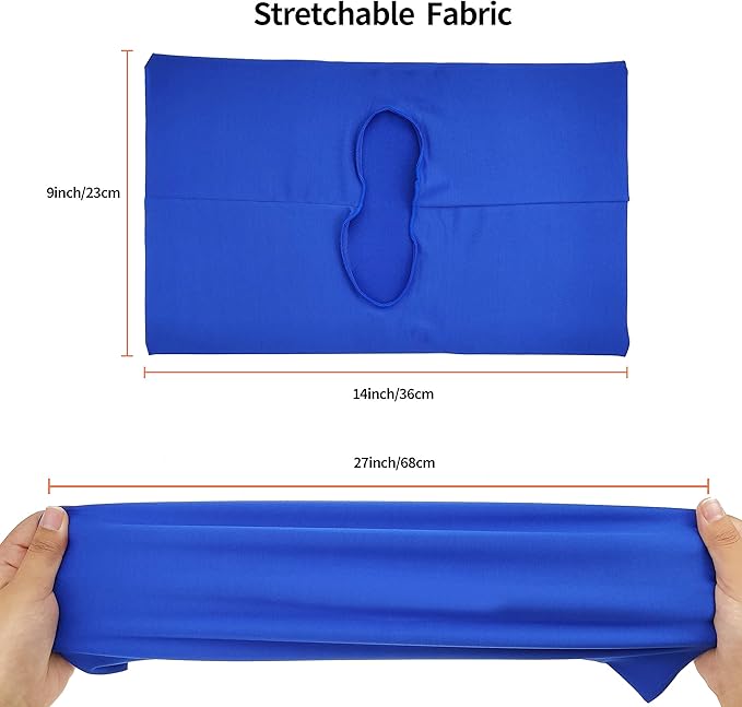 2 Pack Stretchable Book Sleeve Covers, for Paperbacks Hardcover Textbooks up to 9" x 12", Office Supplies with Free Sticker Labels (2 Pack, Rose Red)