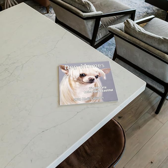 2025 Funny Dog Memes Monthly Wall Calendar | 12" x 24" | Thick Sturdy Paper | Dog Calendar 2024-2025