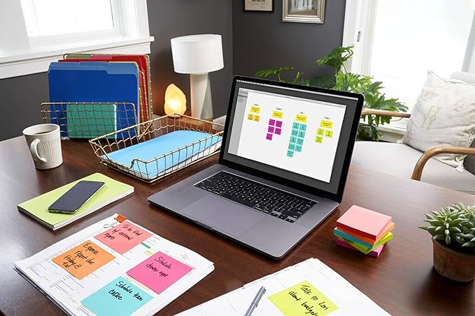 Post-it Mini Notes, 1 3/8 in. x 1 7/8 in., 12 Sticky Notes Pads, 100 Sheets per Pad, Poptimistic Collection, School Supplies and Office Products, The Original Post-it Note