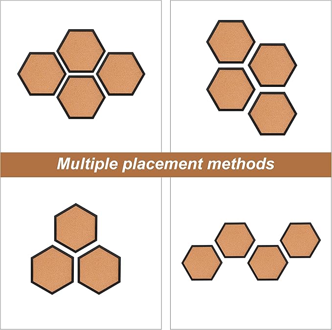 4 Packs Cork Board,Corkboards for Wall,Small Cork Board Decorations,Cork Boards for Walls with Frame, Decorative for Office, School & Home
