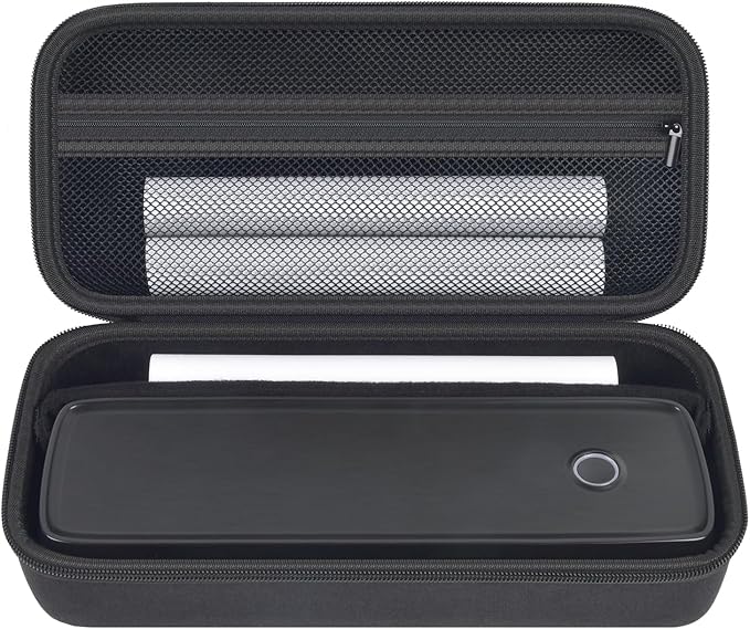 Case Compatible with Aixiqee Portable-Printer A80/ for GUTHERREN A81/for Minzhi A80/ JADENS A4 /for MUNBYN Bluetooth Wireless Printer, Thermal Paper, Charger and USB Cables Storage Organizer(Box Only)