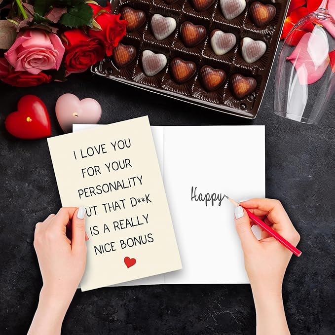 Mens Valentines Gifts, Funny Valentines Day Card for Him, Romantic Valentine's Day Card Gifts for Boyfriend Fiance, Special Anniversary Card Gifts for Men, Birthday Gifts for Husband