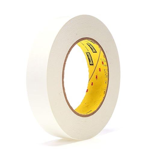 Scotch Printable Flatback Paper Tape 256, White, 1 in x 60 yd, 6.7 mil